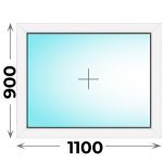 Пластиковое окно 1100x900 глухое (MELKE)