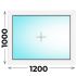 Пластиковое окно 1200x1000 глухое (Veka WHS)