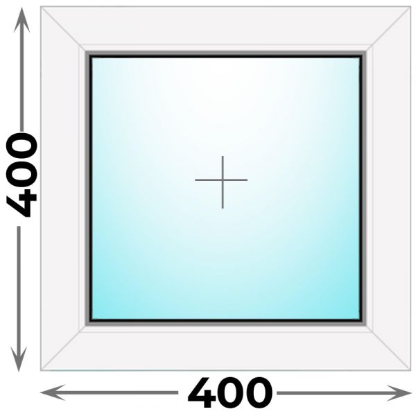Пластиковое окно 400x400 глухое (Veka WHS)