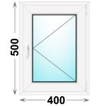 Пластиковое окно одностворчатое 400x500 (Novotex)