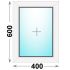 Пластиковое окно 400x600 глухое (Veka WHS)
