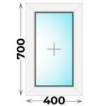 Пластиковое окно 400x700 глухое (Veka WHS)