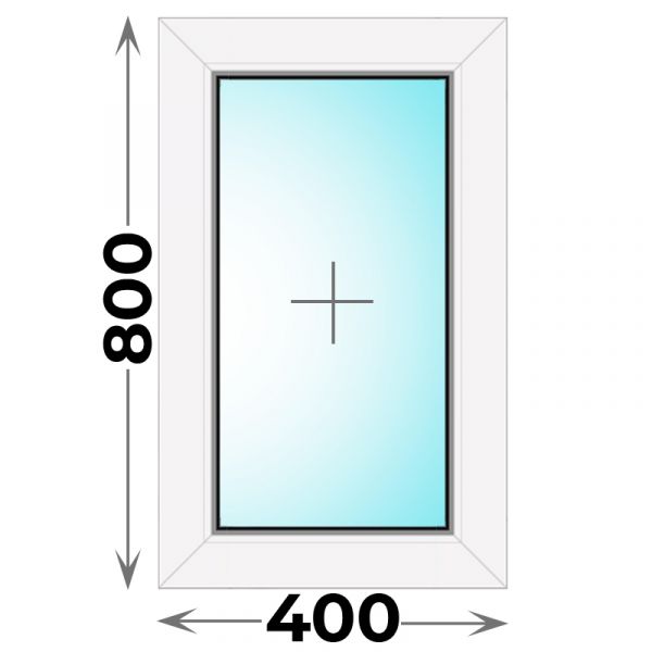 Пластиковое окно 400x800 глухое (MELKE)
