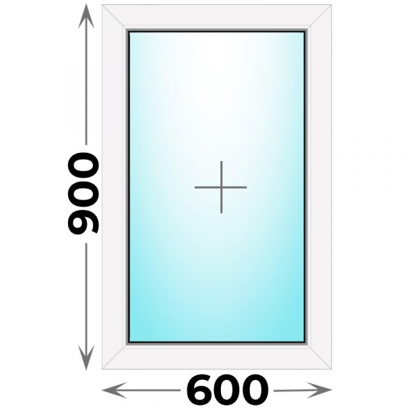 Пластиковое окно 600x900 глухое (Veka WHS)