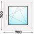 Пластиковое окно 700x700 одностворчатое (Veka WHS)