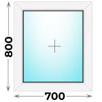 Пластиковое окно 700x800 глухое (MELKE)