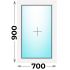 Пластиковое окно 700x900 глухое (Veka WHS)