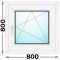 Пластиковое окно 800x800 одностворчатое (MELKE)