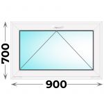 Пластиковое окно 900x700 одностворчатое (MELKE)