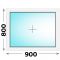 Пластиковое окно 900x800 глухое (MELKE)