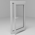 Пластиковое окно одностворчатое 600x1000 (KBE)